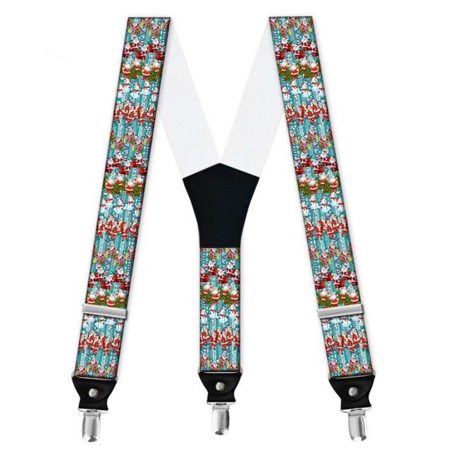 Bretele pantaloni personalizate, model cadouri de la Mos Craciun